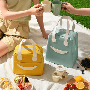 Happy Face Insulated Lunch Bag