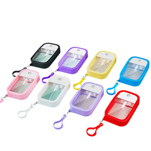 Hand Sanitiser Mist Spray and Silicon Cover with Clip (50ml Refillable)