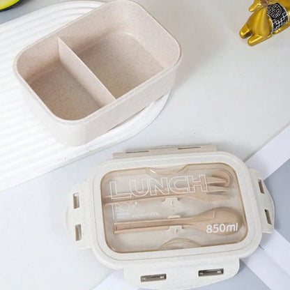 Eco-Friendly Wheat Straw Lunch Box (850ml)